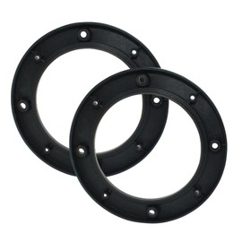 Murtenze 4" Auto Car Universal Fit ABS Speaker Spacers Car Stereo Speaker Spacer Adaptor kit Speaker mounting Bracket Ring(Black)-2PCS