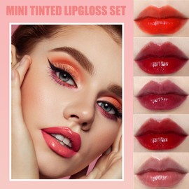 Luxsea 10 Colors Lip Stain Long Lasting Waterproof, Tinted Cheek & Lip Stain, Korean Lip Tint, tinta para labios, Mini Liquid Lipstick Set