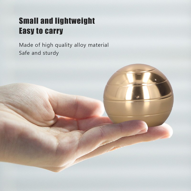 45mm Diameter Gyroscope Ball Alloy Rotating Anxiety Relief Fingertip Decompression