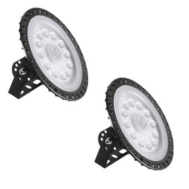 Chunnuan UFO LED High Bay Lights 50W 2 Packs, Super Bright 5000LM, 6500K Daylight, Waterproof, LED High Bay Light for Factory, Warehouse, Workshop