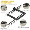 BESy Wall Mounted Laundry Clothes Drying Rack Foldable for Hanging
