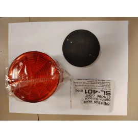 Amseco SL-401 12VDC Strobe Light Red Lens Free Shipping
