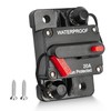 RED WOLF 20A Circuit Breaker Holder W/Manual Reset Switch 12-48V