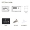 Jayron JR-HM001 Snap in Mechanical Hour Meter Rectangular Hour Meter