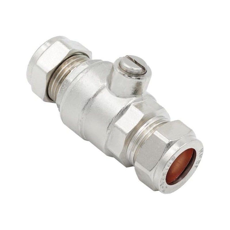 TC Isolating Isolation Valve 15mm Full Flow Large Bore Compression