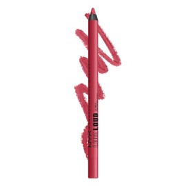 NYX Professional Makeup Lip liner, matte finish, kiss- and colour-fast as well as smudge-proof, long-lasting, line loud, 12 on a mission
