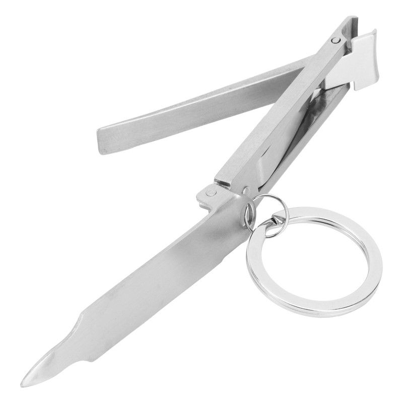 Portable Stainless Steel Nail Clipper Foldable Nail Cutter Trimmer File