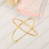 18K Gold Plated Minimalist Dainty Bangle Bracelets for Women Smooth