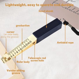 Shinekoo Door Gap Measuring Tool,1-15mm Feeler Gauges House Engineering Inspection Flatness Measuring Fire Door Gap Gauge Wedge Feeler (0.5mm)