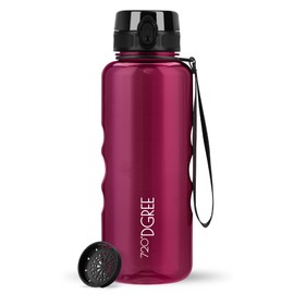 720°Dgree uberBottle Water Bottle, crystalClear Sports Bottle with Sieve, BPA-Free, for Sports, Gym, Fitness, Outdoors, Hiking, Made of Tritan, Lightweight, Shockproof, Reusable – 1.5 L