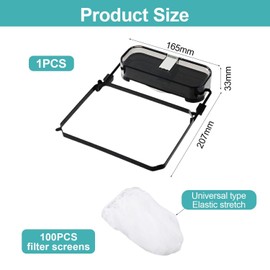 CVDYWDJIE 1 Piece Sink Strainer Holder and 100 Pieces Strainer, Kitchen Sink Accessories, Sink Drain Rack, Anti-Clogging Sink Strainer
