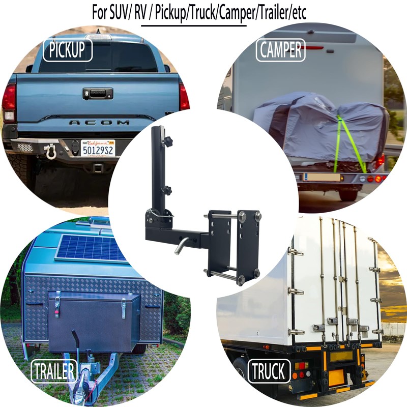 Flagpole Bracket - Heavy Duty Adjustable Flag Mount for Travel