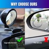 Car Blind Spot Mirror, Convex HD Exterior Car Auxiliary Mirror