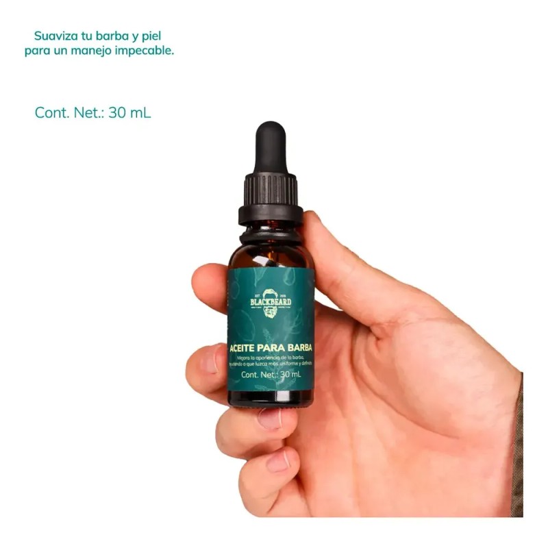 Aceite Para Barba Blackbeard 30 Ml Cuidado Diario Herbal