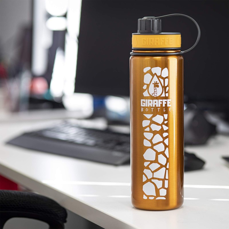Giraffe Bottle 24oz Stainless Steel Drinking Bottle with Insulated and