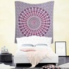 raajsee White Pink Tapestry Mandala Wall Hangings, Indian cotton Beach