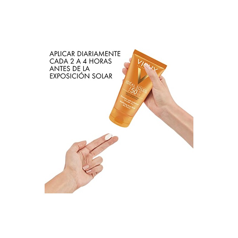 Protector Solar Vichy Ideal Soleil Toque Seco FPS 50 Vichy