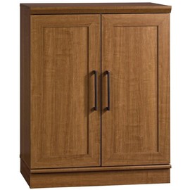 Sauder HomePlus Base Pantry Cabinet, L: 29.61" x W: 17.01" x H: 37.40", Sienna Oak
