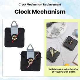 Xsdjasd 5pcs Watch Movement Parts Silence Quartz DIY Wall Clock with 7 Different Pairs of Hands Replacement Kit