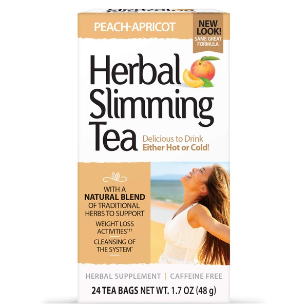 21st Century Slimming Tea, Peach Apricot, 24 Count