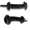 2Pcs 30MMx30MM Car Wire Harness Door Tube Dust-Proof Tube Black