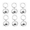 Suithink 6 Pieces 16MM SilverPet Collar Bells, Cat Dog Collar