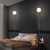 HOMLUCE Modern Plug in Wall Sconce Globe Shade Indoor Wall