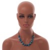 Avalaya Light Blue Shell and Teal Wood Beads with Black