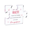 Engraved Acrylic Block Piece for Uncle from Niece Nephew Thank