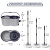 Spin Mop and Bucket Set,Masthome EasyWring Microfiber Spin Mop with