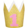 Pink First Birthday Crown