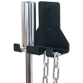 Barbell Storage Rack Wall Mount, Heavy Duty Double Vertical Barbell Holder Wall Barbell Hanger for Olympic Barbell, Curl bar for Space Saving Commercial or Home Gym Accessory