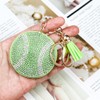 Rhinestone Baseball Keychain for Women and Men,Bling Sport Ball Keyring