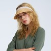 Raffia Sun Cap Visor Petra | Natural