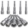 Bestgle 10 Pcs Magnetic Nut Setter Driver Drill Bit Set,