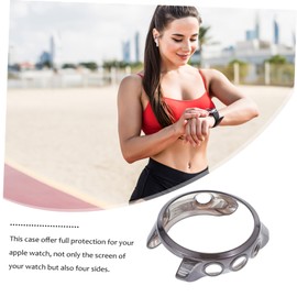 LABRIMP Grey Protective Shell for Smartwatch Full Coverage TPU Case Scratch Bump Resistant Stylish Watch Frame Cover