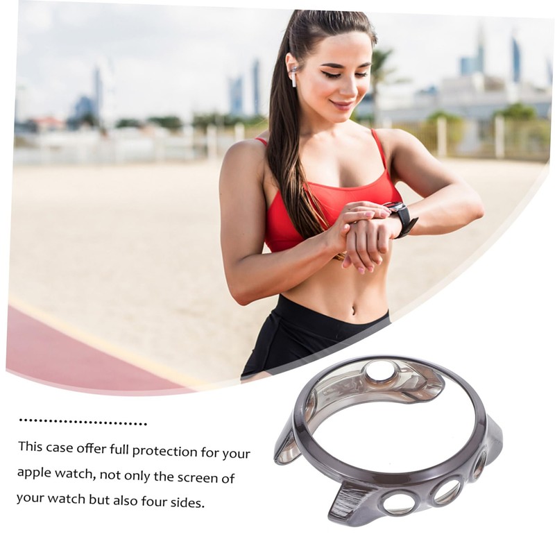 LABRIMP Grey Protective Shell for Smartwatch Full Coverage TPU Case