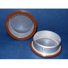 1" Round Open Screen Vent - Brown - Package of 6