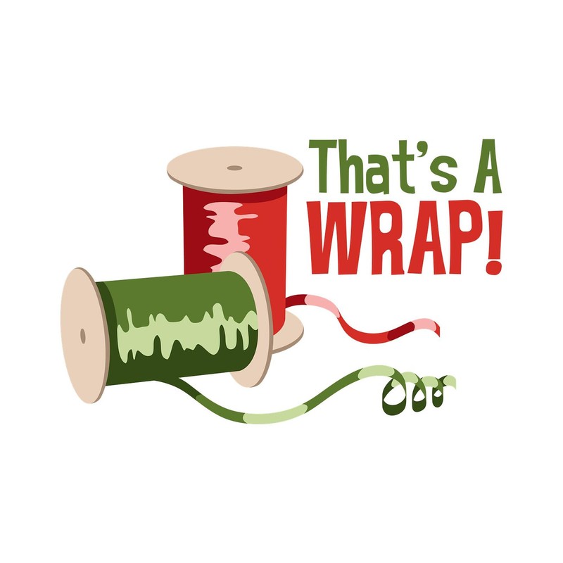 CafePress Thats A WRAP Sticker Rectangle Bumper Sticker Car Decal