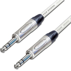 Van Damme ¼ inch Jack to Van Damme ¼ inch Jack Lead NEUTRIK 6.35 mm TRS Stereo Balanced Cable 3 m 6 m 10 m (10 m, White)