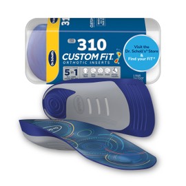 Dr. Scholl’s Custom Fit Orthotics 3/4 Length Arch Support Shoe Inserts - Plantar Fasciitis Relief Insoles for Men and Women, Immediate All-Day Total Lower Body Pain Relief, FSA HSA Eligible, CF310