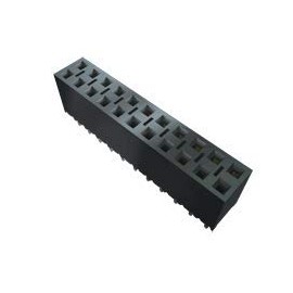 BCS-104-L-D-HE.100" (2.54 mm) Tiger Claw Pass-Through Socket Strip (25 Items)