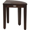 AquaTeak 15.5" Kai Mocha-Shield Corner Teak Shower Bench