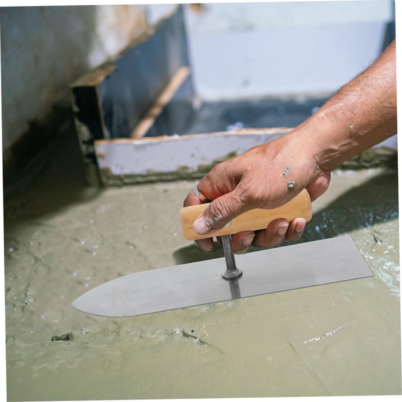 Tofficu Drywall Finishing Trowel with Handle Plastering Tool for Masonry