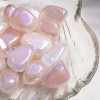 3PCS Angel Aura Quartz Tumbled Stones Healing Crystals Pocket Stone