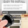 MOOTVGOO 4 Pack 316442513 Range Surface Burner Knobs, Black Stove