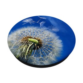 White Dandelion Flower Pop Mount Socket Cellphone Holder