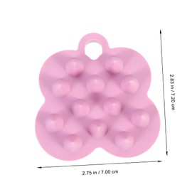 FOMIYES Shampoo Massage Brush Scalp Brush Shower Scalp Massaging Shampoo Brush Scalp Scrubber for Dandruff Hair Shampoo Brush Scalp Cleansing Brush Care Comb Silica Gel Girl