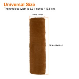 HARFINGTON 2pcs Car Seat Belt Pad Soft Fiber Seatbelt Shoulder Strap Covers Comfortable Driving Cushion Universal Car Accessories for Car, Chestnut