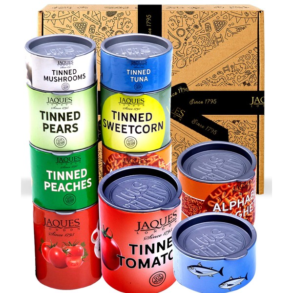 Jaques of London Shopping Tins Play Food Sets, Role Play Food, Toys for 3+ Year Olds, Since 1795 (Shopping Tins Set)